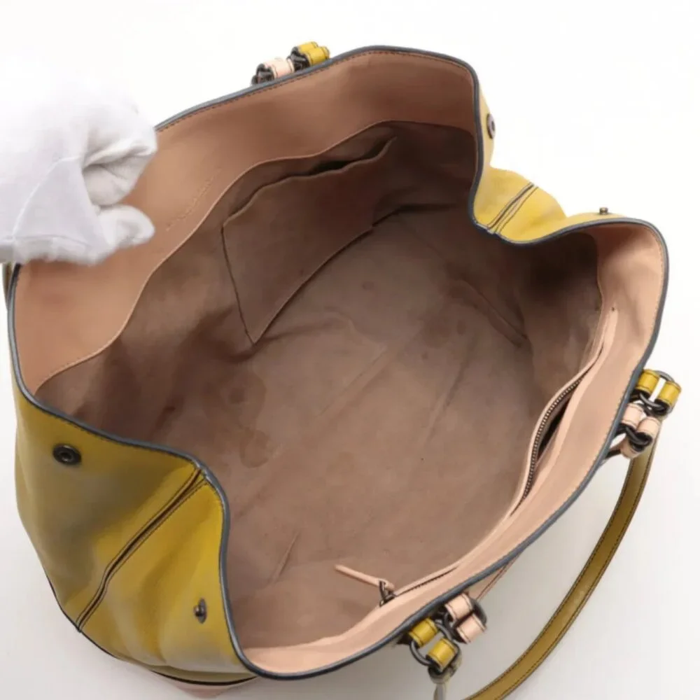 Bottega Veneta Intrecciato Corso Leather Tote Bag Green x Pink - Picture 6 of 16